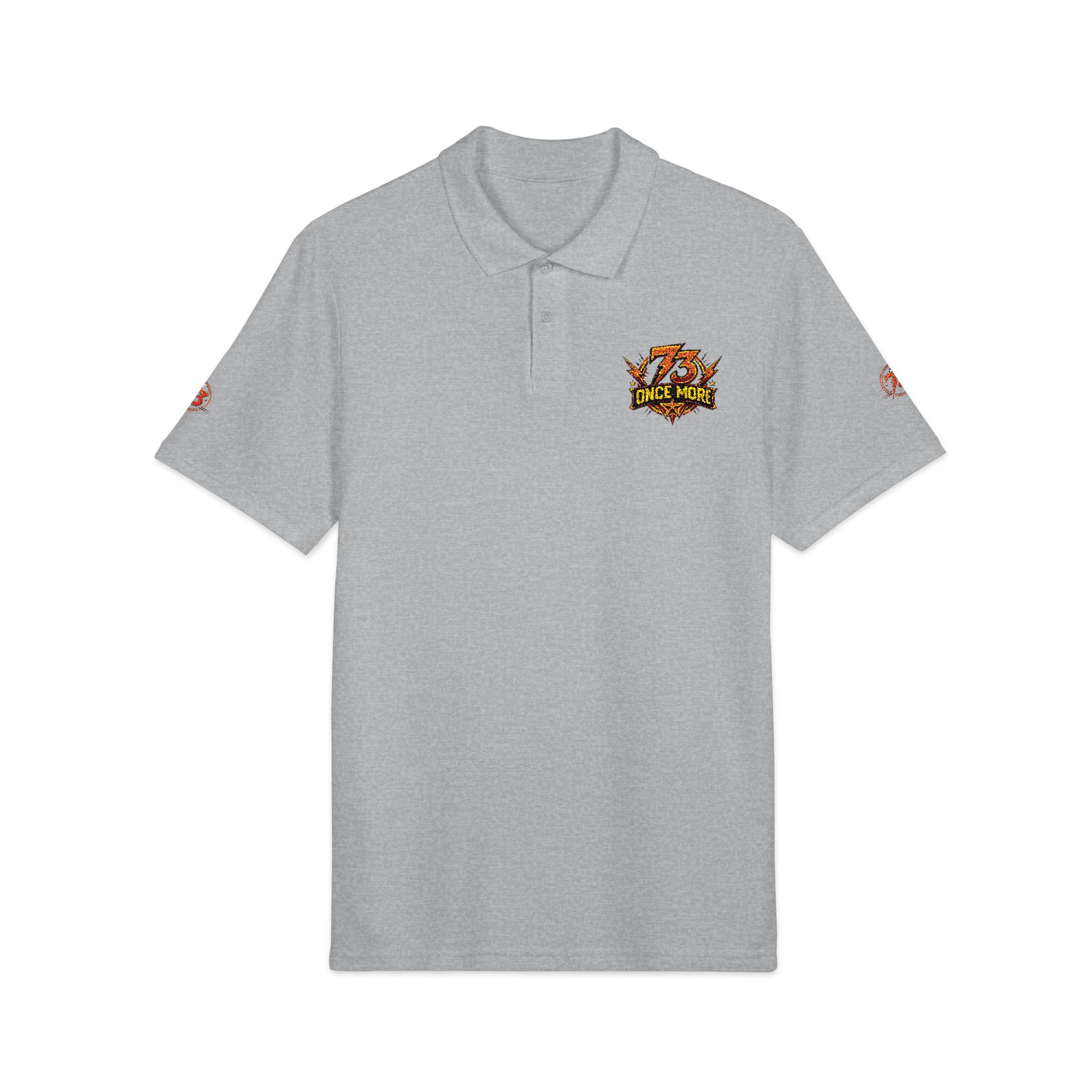 Embroidered Floral Fire Polo Shirt - Image 11